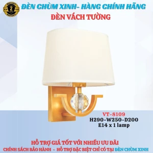Đèn vách tường VT8109-MỚI 2025 - Đèn chùm xinh - phân phối sỉ và lẻ đèn trang trí - led TPHCM