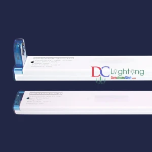 Máng Đèn Tuýp Đôi T8 0,6m - Hàng Cty BH 12 tháng - Đèn chùm xinh - phân phối sỉ và lẻ đèn trang trí - led TPHCM