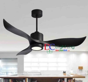 Quạt trần chính hãng Qvifa04-21/Đen trang trí khu nghỉ dưỡng, trường học, khách sạn..