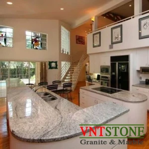 Bàn Bếp Đá Trắng Vân Mây Brazil