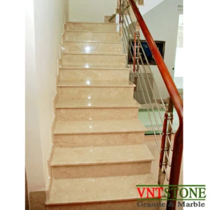 Cầu thang ốp đá marble Rosalight