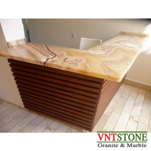 Đá Ốp Quầy Bar Vàng Onyx