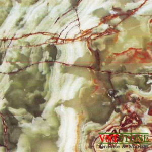 Đá tự nhiên Green Flower Onyx
