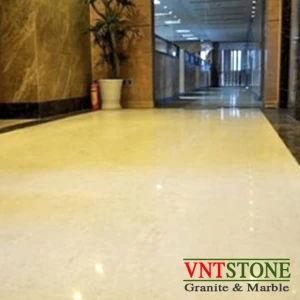 Lát sàn đá marble Kem Vàng Hoa Nhỏ