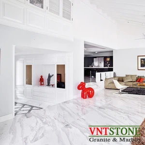 Lát sàn đá marble Trắng Volakas