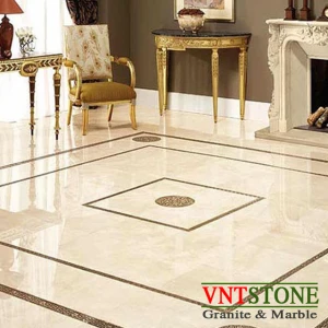 Lát sàn đá marble tự nhiên Crema Marfil