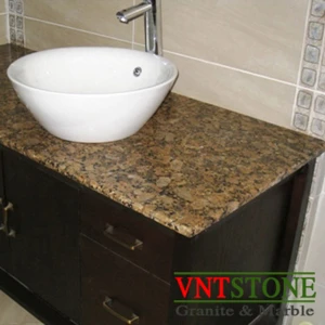 Lavabo Ốp Đá Vàng Bướm