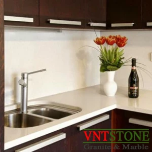 Mặt Bàn Bếp Đá Nhân Tạo Trắng Tuyết