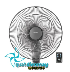 Quạt treo tường mitsubishi W16-RS xám nhạt