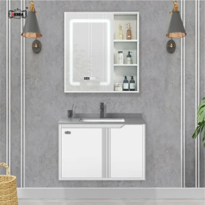 BỘ TỦ GƯƠNG PHÒNG TẮM CAO CẤP AKHOA PVC19 60CM