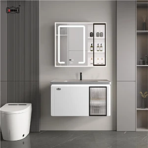 BỘ TỦ GƯƠNG PHÒNG TẮM CAO CẤP AKHOA PVC20 80CM