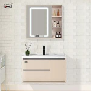 BỘ TỦ GƯƠNG PHÒNG TẮM THÔNG MINH AKHOA PVC02 80CM