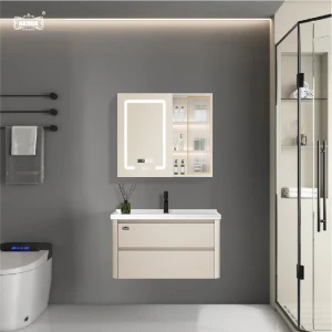 BỘ TỦ GƯƠNG PHÒNG TẮM THÔNG MINH AKHOA PVC03 80CM