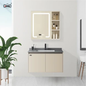 BỘ TỦ GƯƠNG PHÒNG TẮM THÔNG MINH AKHOA PVC05 80CM