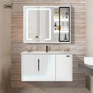 BỘ TỦ GƯƠNG PHÒNG TẮM THÔNG MINH AKHOA PVC13 80CM