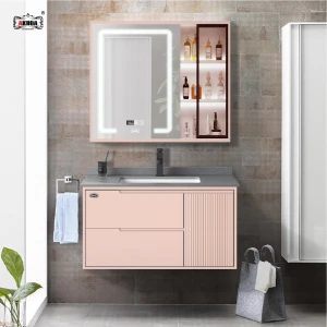 BỘ TỦ GƯƠNG PHÒNG TẮM THÔNG MINH AKHOA PVC15 80CM