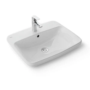 Chậu lavabo bán âm bàn Inax L-2398V