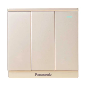 Bộ 3 Công Tắc 2 chiều Moderva Vàng ánh kim WMF516MYZ-1VN