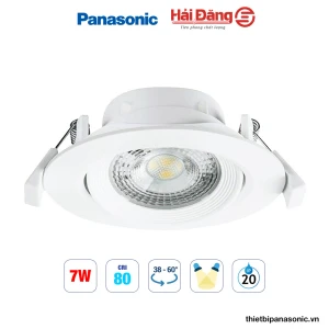Đèn led âm trần điều chỉnh góc 7W Panasonic
