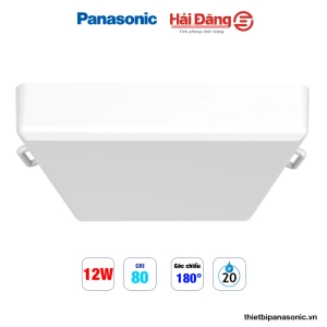 Đèn Led Downlight nổi không viền Rimless vuông 12W Panasonic
