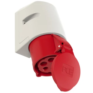 F125-6 Ổ cắm nổi loại không kín nước 32A 5P 400V 6H IP44