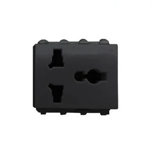 Ổ cắm đa năng Panasonic có màn che màu xám WEI1171H-VN