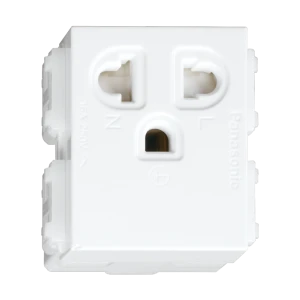 Ổ cắm đơn 3 chấu có màn che - Wide series