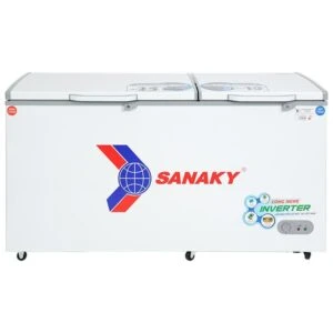 Tủ đông Sanaky Inverter 485 Lít VH-6699W4K kính cường lực