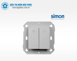 Công tắc đôi 1 chiều có đèn Led Simon V8 80369