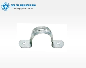 Kẹp ống thép trơn không đế 2 lỗ E31