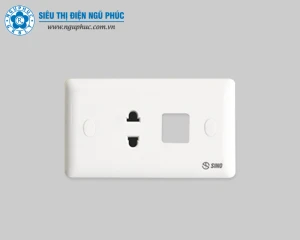 Ổ cắm đơn 2 chấu 1 công tắc Sino S198X (S198XV)