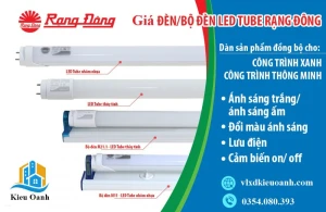 Bảng giá bóng đèn LED Tuýp Rạng Đông