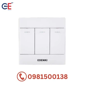 Bộ 3 công tắc Edenki Concept 1 chiều EC-103