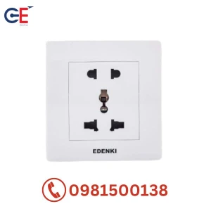 Bộ ổ cắm đôi 3 chấu Edenki Elegant EE-005
