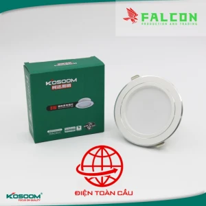 Đèn Led Âm Trần Ngôi Sao Kosoom 8W Ánh Sáng Vàng