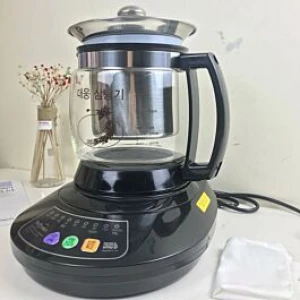 Ấm sắc thuốc Daewoong DW-390-G giỏ inox, dung tích 3,2 lít, sản xuất tại Hàn Quốc, bảo hành 2 năm