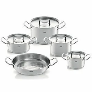 Bộ nồi Fissler Original-Profi 5 gồm 4 nồi, 1 chảo 2 quai