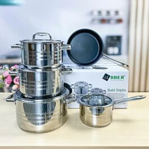 Bộ nồi inox 304 Arber AN05I (Arber Dolphin), bảo hành 5 năm
