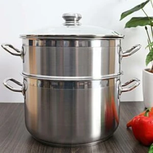Bộ nồi xửng inox FiveStar đường kính 28 cm, nắp kính, bảo hành 5 năm
