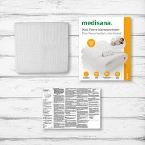 Đệm điện đơn cao cấp Medisana HU 672 (nội địa Đức), chất liệu lông cừu, bảo hành 3 năm