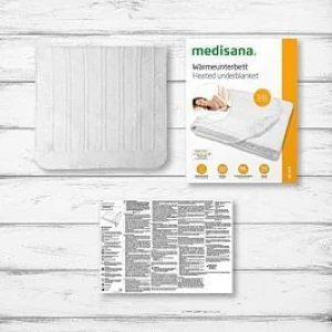 Đệm điện Medisana HU 674, nhập khẩu Đức, cài đặt 4 mức nhiệt, kích thước 150 cm x 80 cm