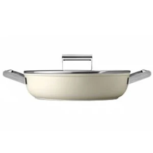 Nồi chảo cao cấp Smeg CKFD2811CRM có nắp kính, sản xuất tại Italy, bảo hành 2 năm