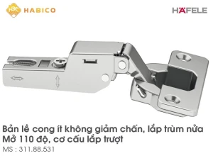 Bản lề bật Hafele 311.88.531 cong ít