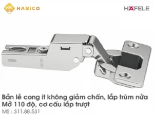 Bản lề bật Hafele 311.88.532 cong nhiều