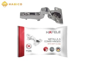 Bản lề giảm chấn DIY Hafele cong nhiều lọt lòng 493.03.025