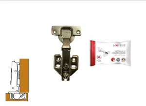 Bản lề giảm chấn DIY Hafele thẳng trùm ngoài 493.03.021