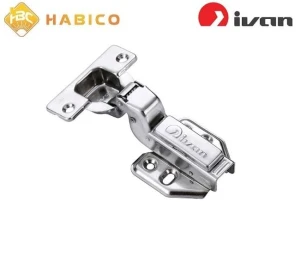 Bản lề giảm chấn inox 304 Ivan 01618.003 cong nhiều