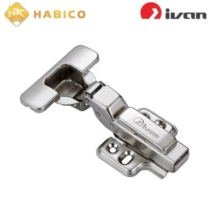 Bản lề giảm chấn Ivan 01409.002 NP ken bóng cong vừa