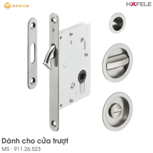 Bộ thân khóa cho cửa trượt Hafele 911.26.523