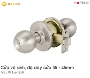 Khóa Tay Nắm Hafele 911.64.258 Tròn Cửa WC Loại Lớn